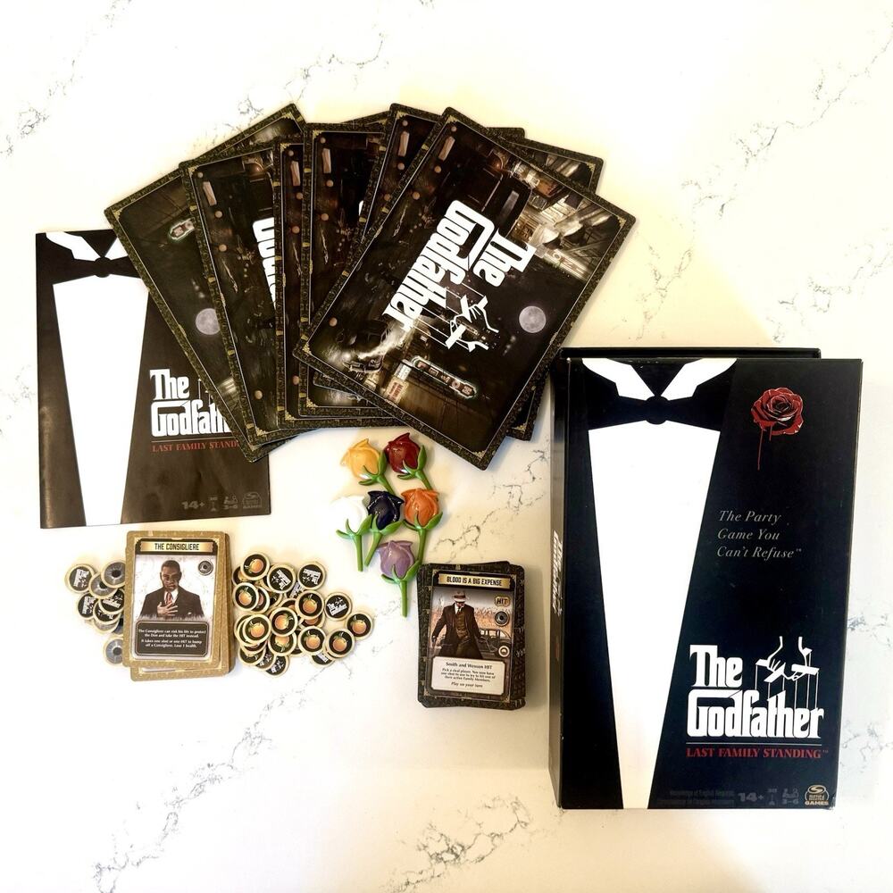 The Godfather Last Family Standing Board Game Complete Spin Master 2022